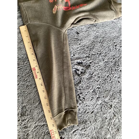 Girls Natural life graph sweatshirt be happy floral boho brown - Picture 8 of 9